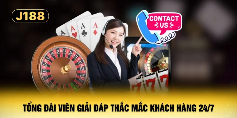 Tổng đài viên giải đáp thắc mắc khách hàng 24/7