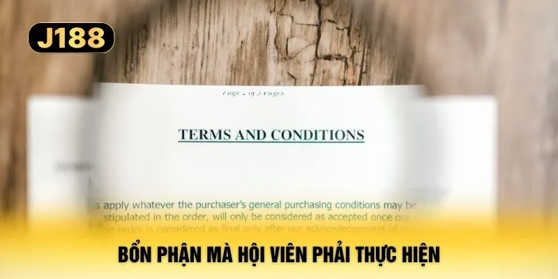 Bổn phận mà hội viên phải thực hiện
